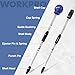 WORKPRO 2PCS Automatic Center Punch with an Extra Replacement Tip, Adjustable Spring Loaded Center Punch, Metal Punch Tool, Center Hole Punch for Wood, Metal, Plastic