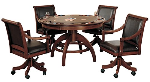 Hillsdale Palm Springs Wood 5 Piece Game Set, Medium Cherry, 4185GTBC