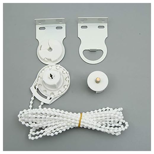 NANAD - Kit de Accesorios de Repuesto para persianas enrollables (35 mm, Resistentes), Color Blanco, Blanco, Tamaño Libre