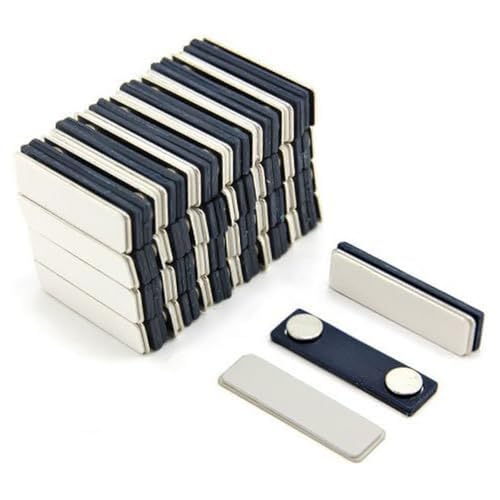 Badge de nom magnétique pour éviter de trouer les vêtements pack de 50 supports de badge