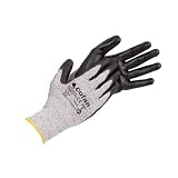 Cofan Guanti anti-taglio ultra leggeri | Livello D | HPPE + rivestimento PU nero | EN 388 4X43D | Confezione da 12 paia di guanti o formato unitario | Taglia 8 | Protezione meccanica (1, 8)