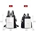 Women Backpack Purse Waterproof Nylon Anti-theft Rucksack Lightweight Shoulder Bag (Black)