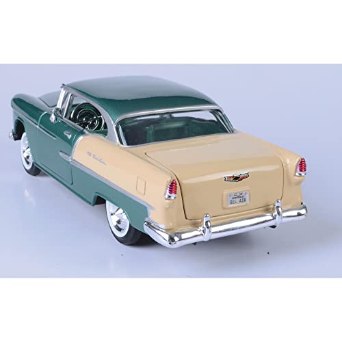 1955 Chevy Bel Air, Green - Motormax 73229 - 1/24 Scale Diecast Model Toy Car For Unisex-Children #TOP3