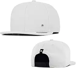 Boné Anth Co. Bn Branco Aba Reta Aberto Com Ajuste Atrás