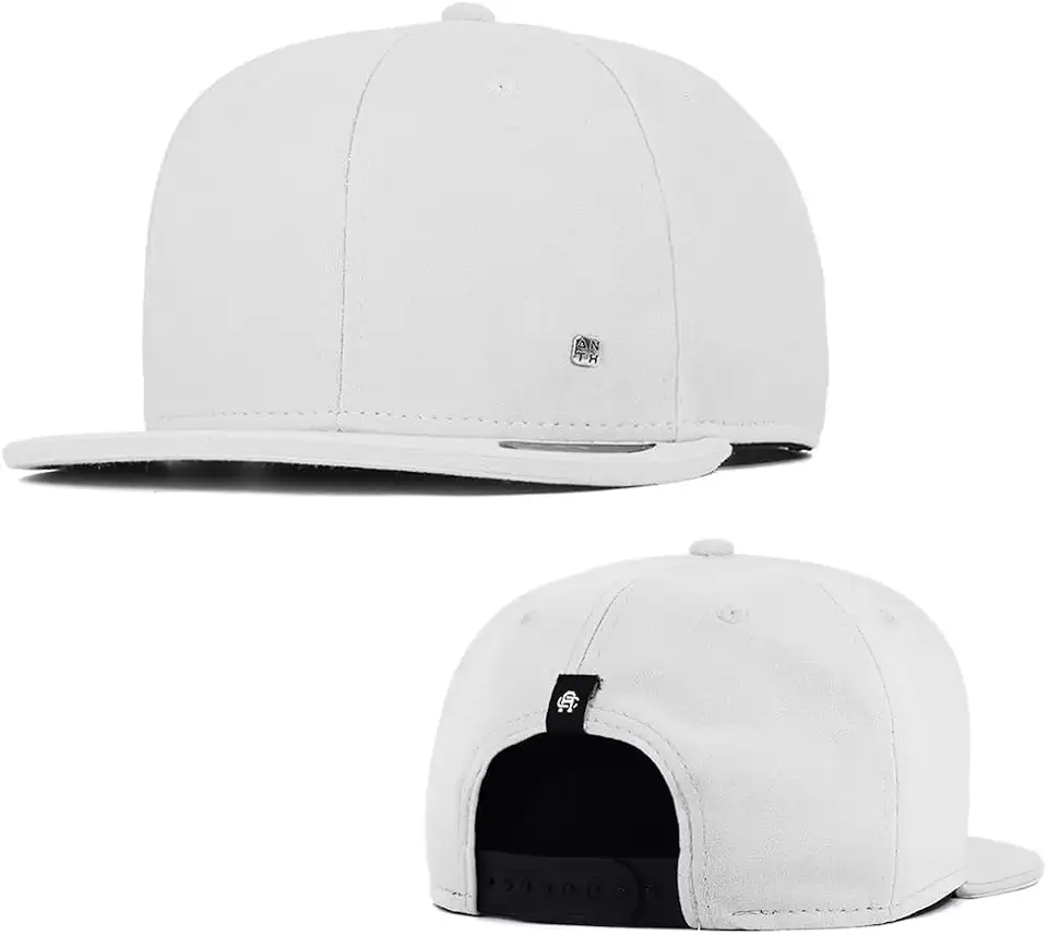 Boné Anth Co. Bn Branco Aba Reta Aberto Com Ajuste Atrás