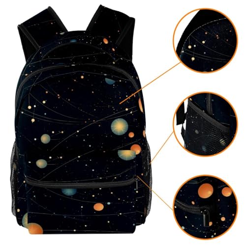 Sac à dos de voyage robuste multicolore pour soulager le dos des étudiants actifs - 3