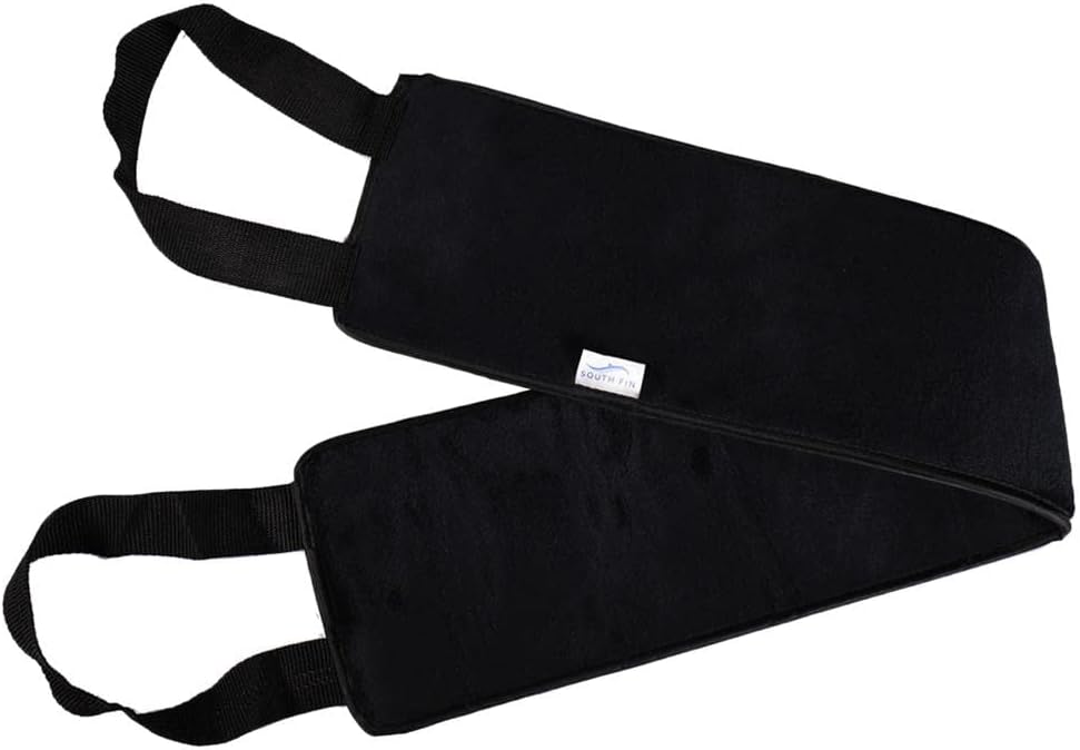 Effortless Self-tan Back Applicator for Cream Moisturizing | Velvet Material Black | Wrist Handles | Reusable & Easy Grip | Achieve Even Tan Quickly | Smart Gift Choice