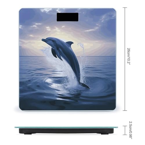 Báscula digital de baño Elegante Dolphin para peso corporal miniatura 2