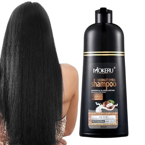 Image of Generic Professional Argan COCONUT Oil Hair Dye Color Shampoo 500 ML: Instant Fast Acting Long Lasting Hair Color Shampoo Magic Hair Dye Shampoo Colors Hair In Minutes–Long Lasting