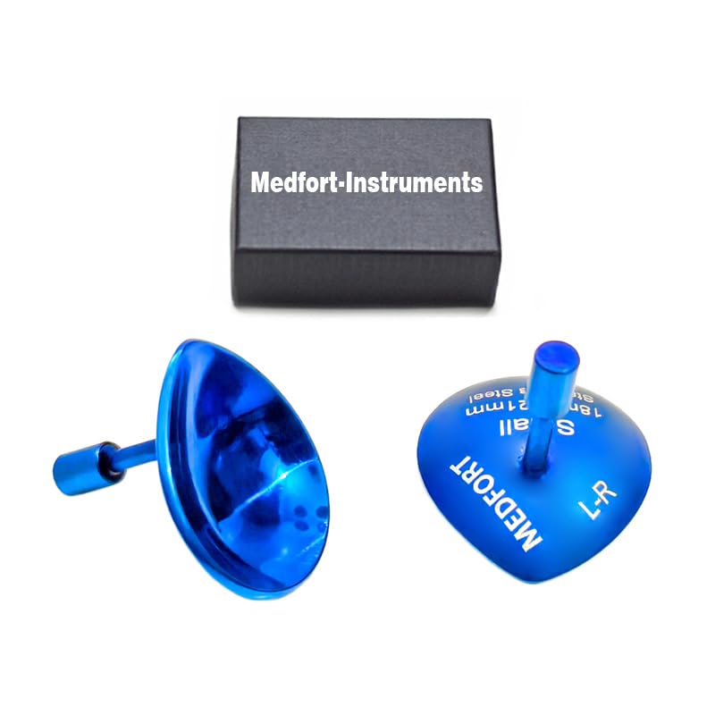 Corneal Eye Shield Protector, 18mm x 21mm, Small, Blue, Set of 2, Model II