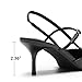 DREAM PAIRS Mary Jane Shoes Women Kitten Slingback Pointed Closed Toe Heels Dress Party Casual Comfortable Pumps Shoes,Size 9,Black-Pat,SDPU26014W