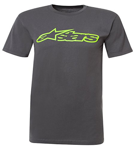 Alpha - Maglietta, Manica Corta, Uomo, Grigio (Grey (Graphite/Bright Green)), S