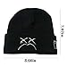 Benjiuun Fashion Autumn Winter Warm Beanie Hats Embroidery Cotton Caps Men Women Knitted Hip Hop Hats Black