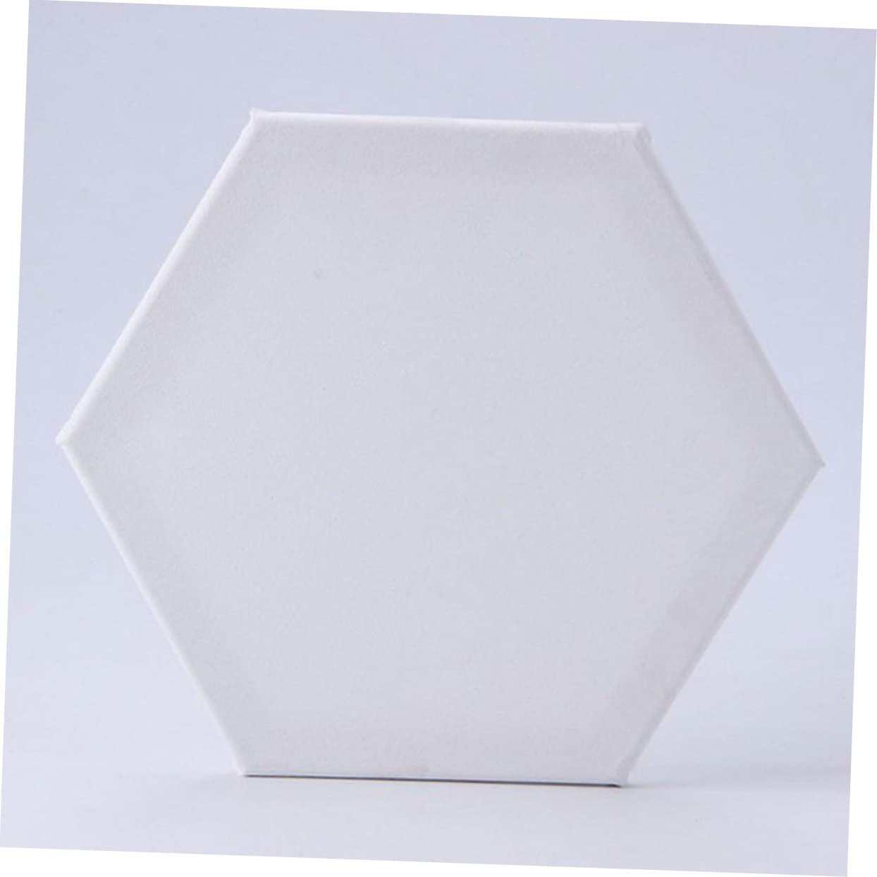 Toiles D'artiste Hexagonales en Coton, 3 Pièces, Blanches