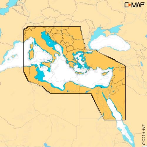 Discover X East Mediterranean M-EM-T-111-D-MS carte de navigation Europe