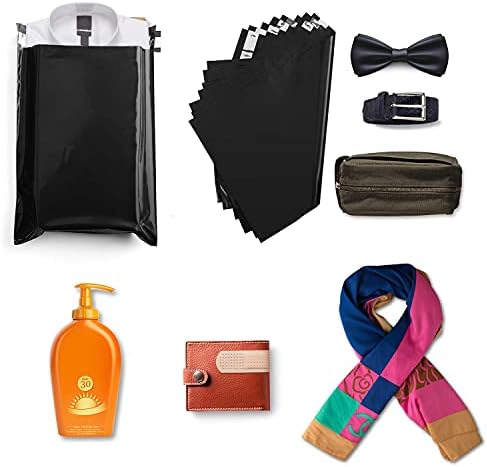 Switory 25pcs Postage Bags 10"X13" Parcel Bags Medium Mailing Bags,Plastic Postal Bags for Clothes ,Shipping Bags with Strong Adhesive Strip -Black(250 x 330mm)