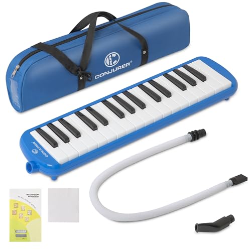 CONJURER 32 Key Professional Melodica Keyboard Blue