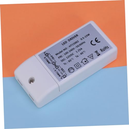 Hemobllo 2 Unidades Motorista De Led Motorista De Iluminação Led Driver Led 15w Cc 12v Led Força Mot