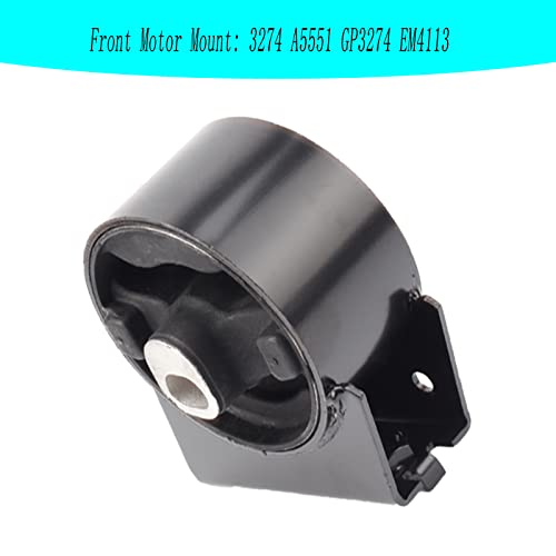 Engine Motor Mount & Trans Mount Compatible With 2011-2019 Dodge Journey 3.6L Fwd 2011-2014 Dodge Avenger Chrysler 200 3.6L Replacement For 3274 3167 3256 3246 A5551 A5443 A5632 A5543 #TOP5