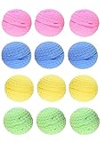 YnFag Foam Soccer Balls Cat Toys for Indoor Cats Cat Balls (12 Pcs Individual Color Balls)