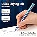WRITECH Gel Pens Black Ink: Sleek Metal Barrel Pen Fine Point 0.7mm Retractable 3ct No Smear Quick Dry Smooth Writing Silent Clicker Space Up Astroline