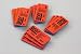 Produktbild 12er Pack SAM Splint Fingerschiene, orange/blau