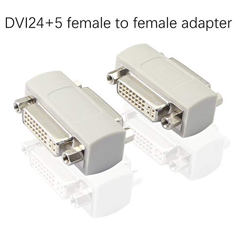 Dvi Female To Female Coupler, Dvi24+5/Dvi-I Serial Cable Signal Extender, Youcheng For Extend And Connect Two Dvi Cables（2-Pack） #TOP1
