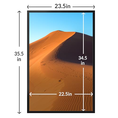 LaVie Home 23x35 Picture Frame for Wall Display, 23x35 Black Picture Frame with HD Plexiglas, 23 x 35 Photo Frame 1 Pack, Display Frame for Vertical or Horizontal, Classic Collection