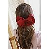 TONIFUL Burgundy Wide Satin Ribbon - 100mm x 20m Red Satin Ribbons ...