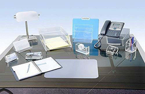 PARTSPOWER Visitenkartenhalter Aus Acryl – Schlanker 1-Schlitz-Organizer Für Den Schreibtisch