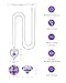 Mkhhy S925 Womens Necklace Infinity Heart Amethyst Birthstone Silver Women’s Jewelry Her Anniversary Wife Birthday Gift Ideas Girlfriend Love Necklaces for Daughter Granddaughters February Purple