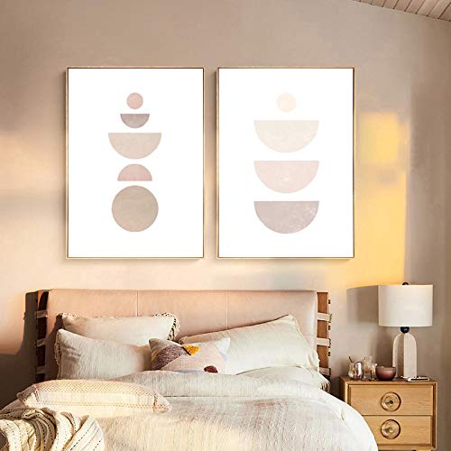 Póster de fase lunar de estilo boho, decoración para hogar con cuadros de lienzo abstractos