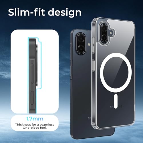 Image of A rtistque Clear Back Cover Case for Samsung Galaxy M17e 5G / A07 / F70e / M07 / F07 / A07 5G | Compatible with Mag-Safe | Transparent | Shockproof Design | Galaxy A07 5G Back Cover - Transparent