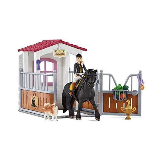 Schleich 42437 Box pour Chevaux Tori et Princess, dès 5 Ans, Horse Club - Coffret, 24,4 x 8,3 x 18,7 cm