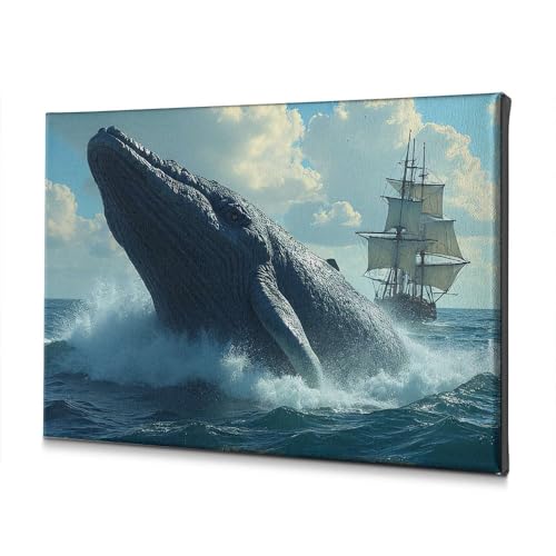 Décoration de salle de bain baleine et voilier pour une ambiance marine
