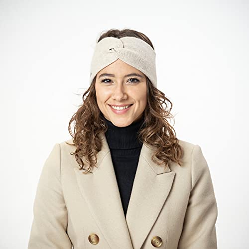 Seeberger Lasuna Cashmere Bandeau headband (One Size - beige) - Image 2