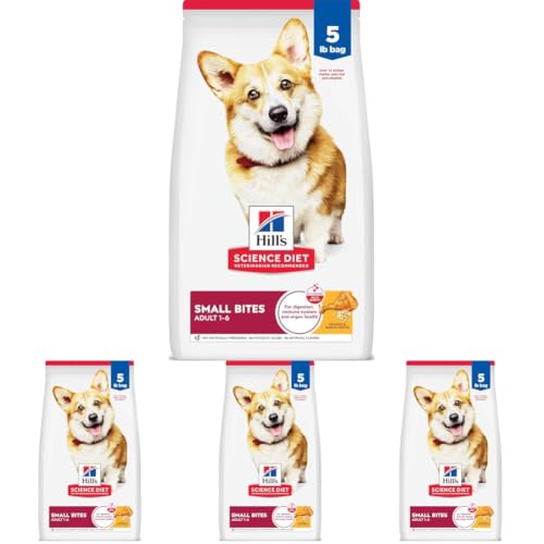 Image of Hill's Science Diet Adult 1-6 Small Bites Dry Dog Food (Pack of 4)