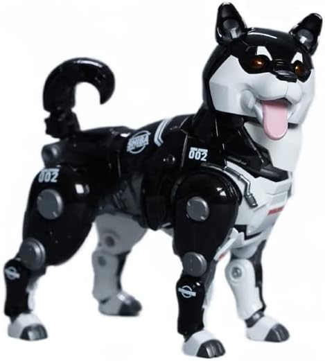 KIDKING Cute pet Dog Shiba Inu Mecha Finished Model for Action Figure(Black)
