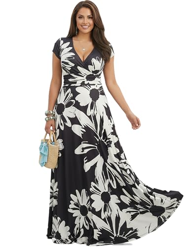 Image of KOH KOH Womens Long Modest Floor Length Flowing Summer Print Maxi Dress