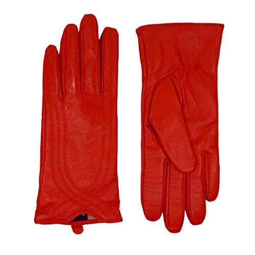 Nappaglo Nappa Leather Gloves Warm Lining Winter Handmade Curve Imported Leather Lambskin Gloves