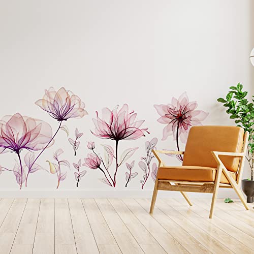 Zonon 6 Pcs Flower Wall Decals Peel and Stick Sticker, Pink Flower by Zonon - Used condition - Image 6