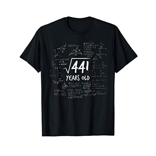 21 cumpleaños - raíz de 441 matemáticas nerd matemáticas Camiseta