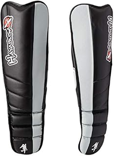 Hayabusa | Tokushu Low Profile MMA Shin Guards | Black/Slate Grey, X-Large