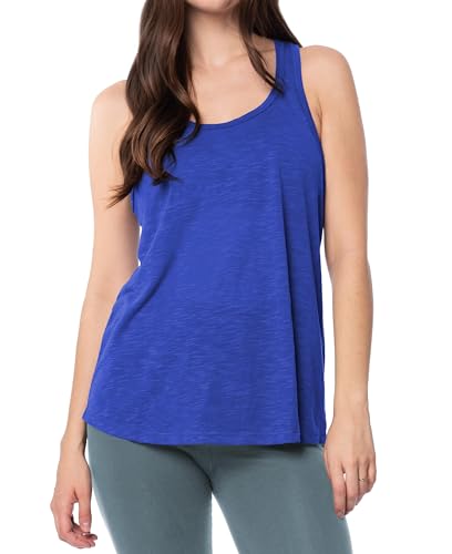 Image of Sexy Basics Women's Everyday Flowy Burnout Slub Racer Back Tanks | Active Workout Tops | Multi Packs & Colors