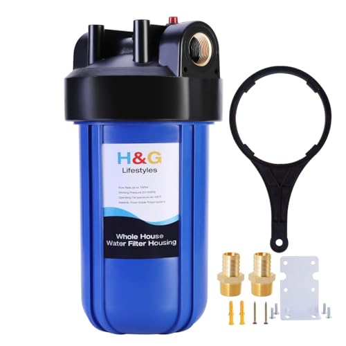 H&amp;G Lifestyles Water Filter Housing 10 Inch, Water Filter Canister 10 x 4.5