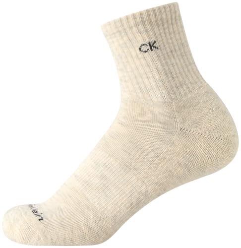 Image of Calvin Klein Womens 12 Pack Terry Cushioned High Quarter Socks