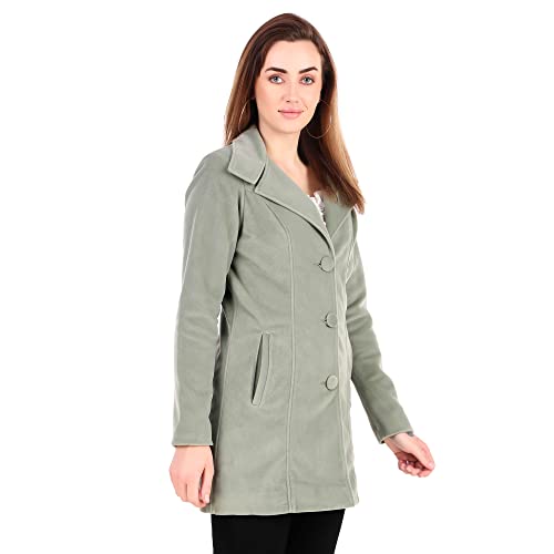 Image of Leather Retail Long Winter Wear Velvet Jacket For Women