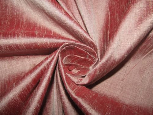 Soie Dupion rose rouille pour coudre une robe de soirée chic ou des rideaux de salon