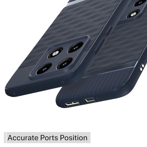 Image of Outlouders Back Cover for Motorola Moto Edge 70 Pro 5G | Full Camera Protection | TPU Soft Flexible Shockproof Bumper Case (Blue)