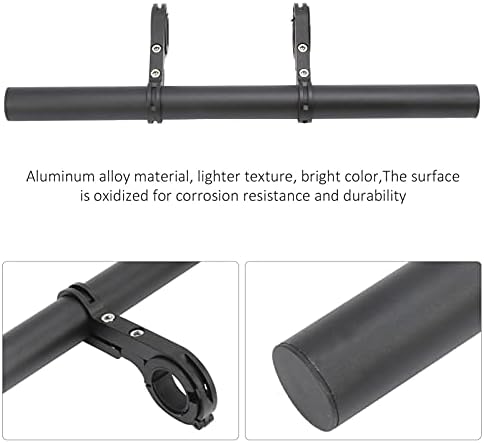 12-Inch Handlebar Extension Bar, Aluminum Alloy for Mounting Lights, GPS, Phone or Accessories on Bicycles and Motorcycles